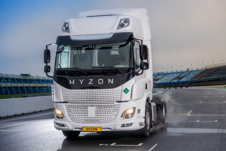 hyzon hydrogen fuel cell trucks